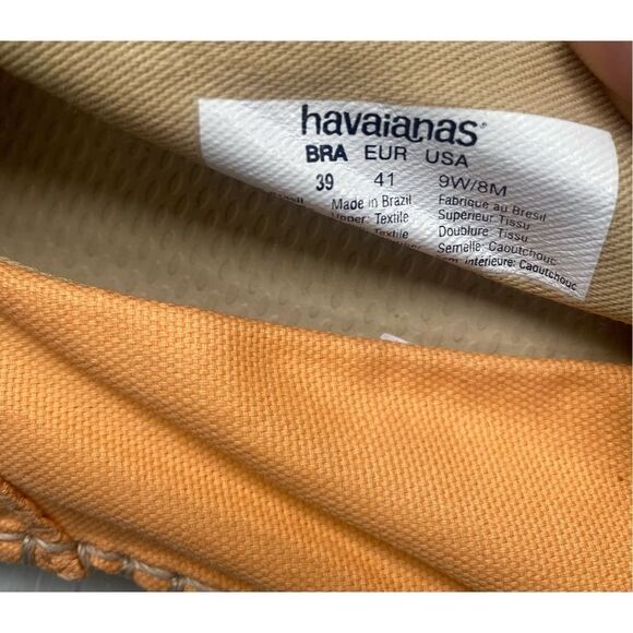 Havaianas Women’s Espadrilles Origine li Tangerine Orange Sz 9 - Picture 5 of 9